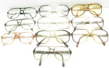 SET 10 VINTAGE AVIATOR EYEGLASSES FRAMES eyewear plastic retro bulk lot S627
