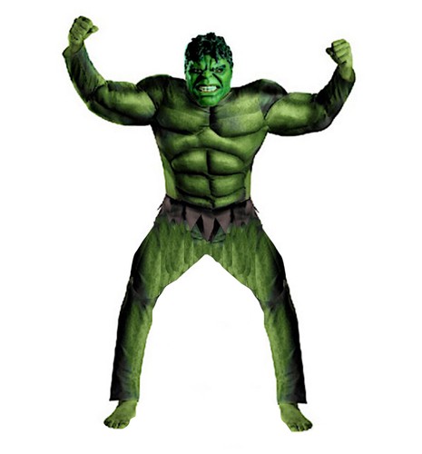 Grünes Monster Maske Kleid Karneval Erwachsene Cosplay Kostüm ähnlich HULK01 S - Bild 2 von 5
