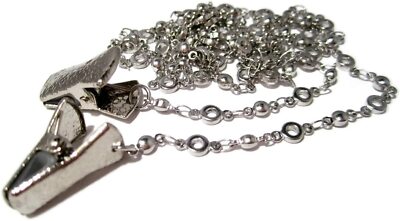 Circle & Ball Chain Eyeglass Holder, Glasses Necklace for Women, Non Slip Clips 