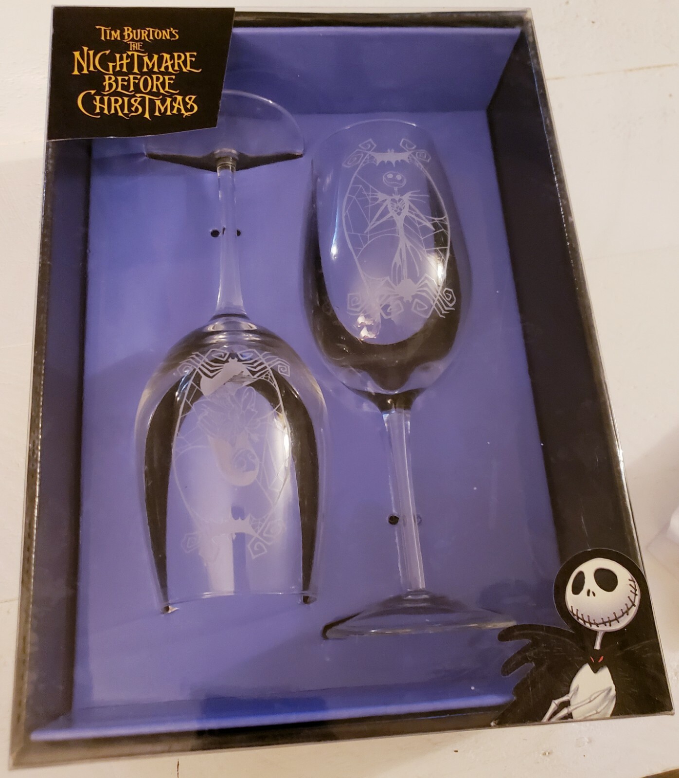 ideal gift Jack and sally Nightmare before Christmas personalised wine