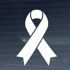 Cancer Ribbon Awareness - CNC cut Decal Vinyl Sticker -Pic from multi colors!