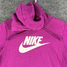 Nike Sportswear Hoodie Sweatshirt Womens XS Extra Small Purple Active Casual