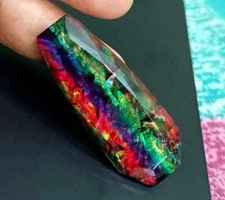 Ammolite Opal-Like Organic Fancy Doublet 59.60 Ct Natural Rare Loose GEMSTONE