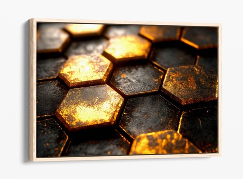 BASALT STONE COLUMN TEXTURE -DEEP FLOAT EFFECT FRAMED CANVAS WALL ART PRINT - Picture 11 of 12