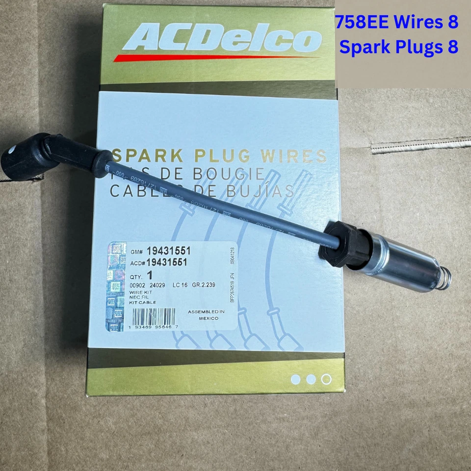 758EE AC Delco GM Spark Plug Wires New for Chevy Chevrolet Silverado 1500 - Image 4 of 4