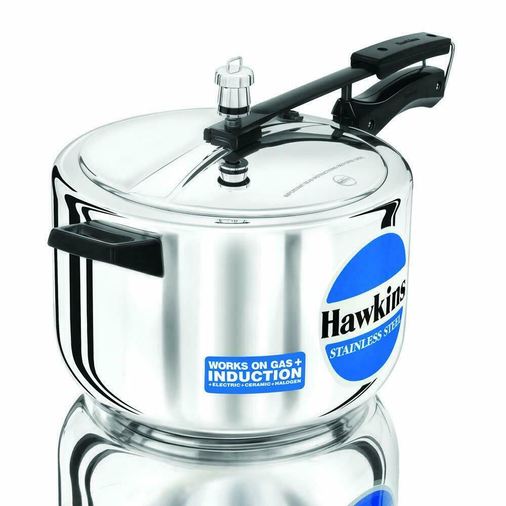 Hawkins Classic Aluminum Inner Lid Pressure Cooker, 10 Litre Silver