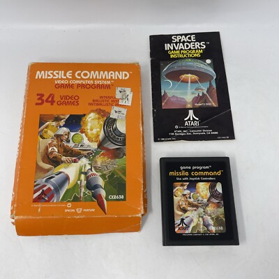 Missile Command Atari 2600 Complete CIB CX2638 770005004890| eBay