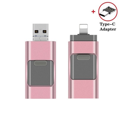 2T~64GB 4in1 USB3.0 Flash Drive OTG Memory Photo Pen Stick For iPhone Android PC