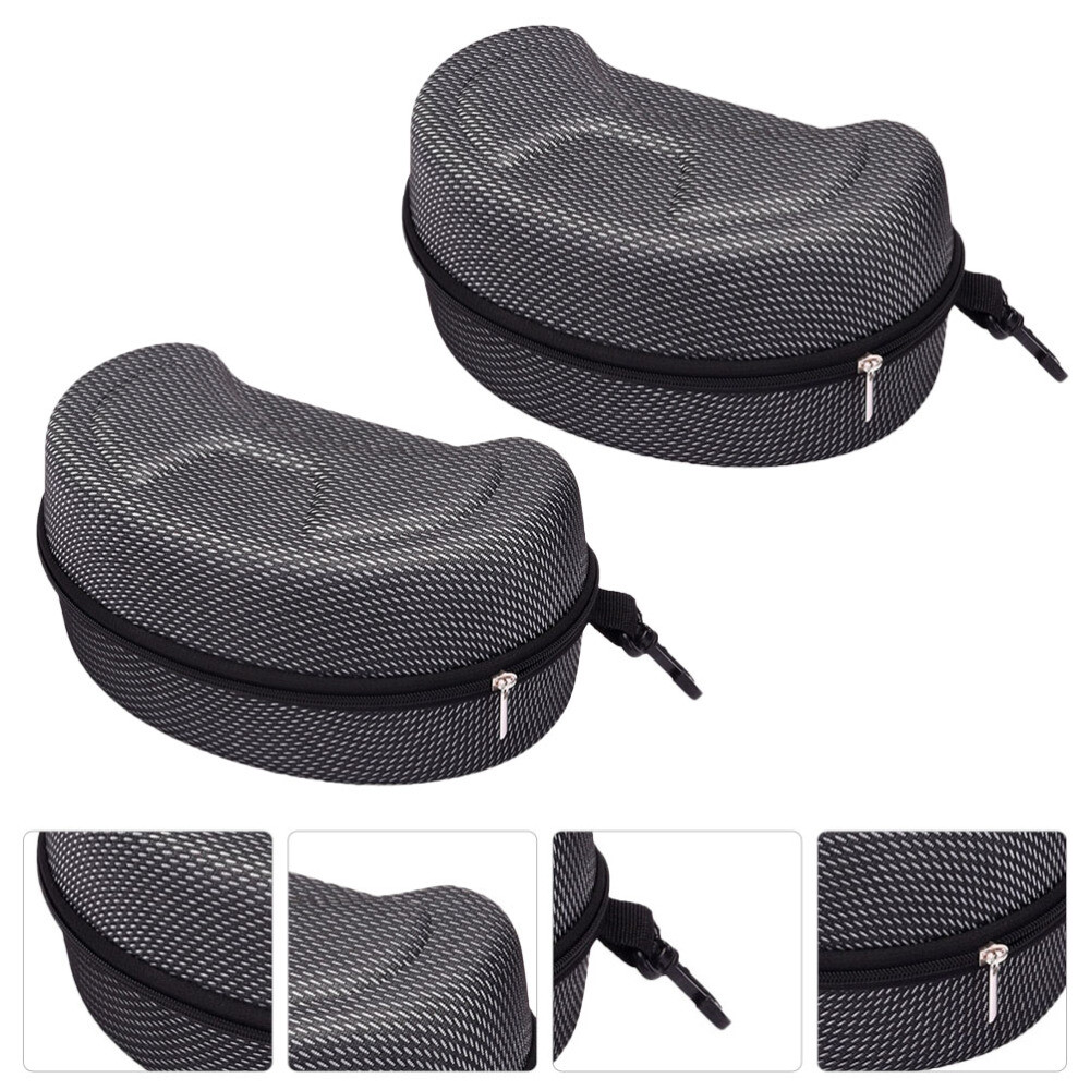 2 Pcs Goggles Storage Box Cycling Eyewear Case Safety Glasses Carrier