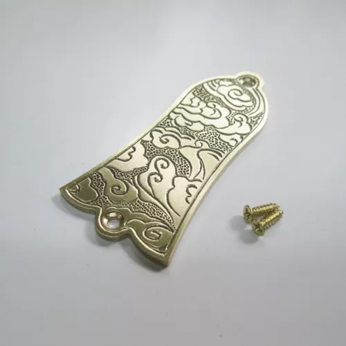 Handmade classical cloud pattern brass truss rod cover fit to most gibson guitar