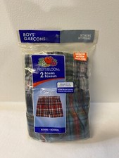Boy's FRUIT of THE LOOM 2 Pairs Size MEDUIM 10-12   New with Tag