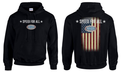 NHRA ''SPEED FOR ALL'' LOGO HOODIE OFFICIAL LICENCED PRODUCT *FREE SHIPPING *