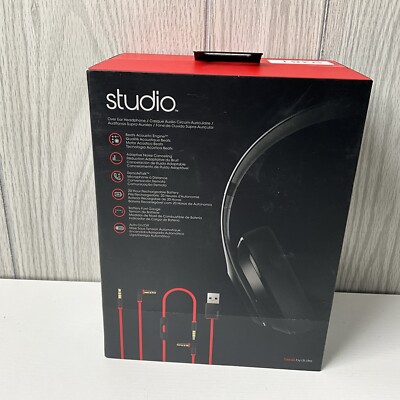 Beats Studio 2.0 Wired Over Ear Headphones Black With Case Beats Studio 2.0 Wired Over Ear Headphones Black With Case