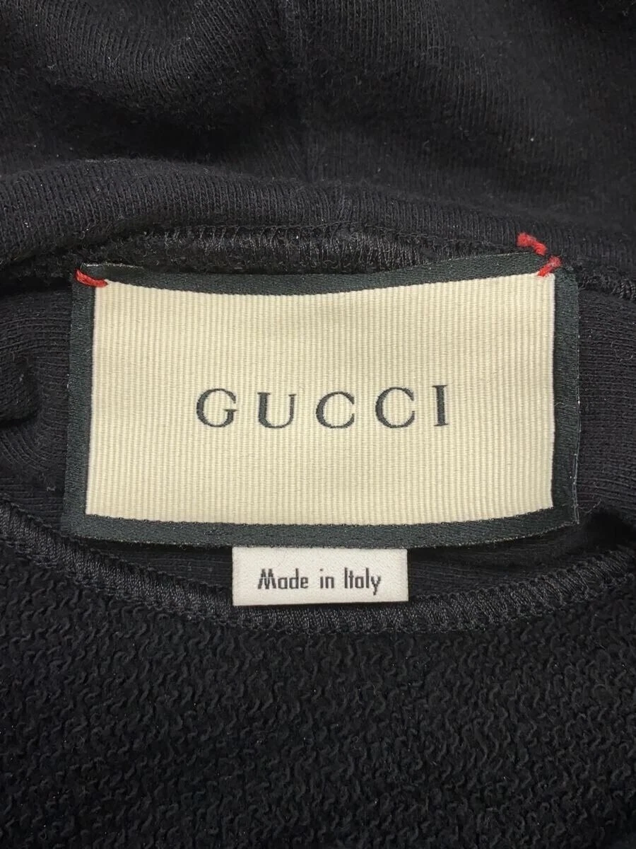 Felpa con cappuccio Gucci nera cotone taglia M abbigliamento casual 560502 #EG AGA