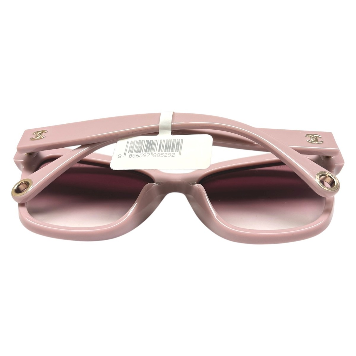 Chanel Sunglasses ch5487A 1721/8H Pink Gold CC Logo Chain w/case