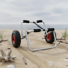 Inflatable Boat Cart Wheel Portable Heavy-Duty Paddle Boat Cart for Beach, Dock