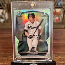 2023 Bowman - Chrome Prospects Jacob Berry #BCP-108 Lunar Glow Refractor (RC)