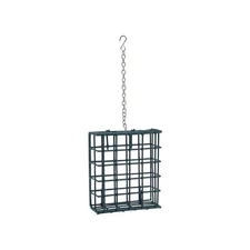 Woodlink 25121 Green Metal Wild Bird Suet Cage Small for Hold Seeds & Nut Cakes