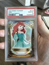 Ariel : The Little Mermaid 2025 Topps Disney Wonder Chrome Enchantments PSA 10