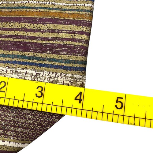 Dona Dona 100% Silk Dress Tie Made in Italy Vintage Abstract Print 59" 4" - Picture 9 of 11