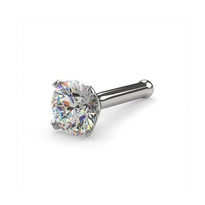 FreshTrends Diamond Nose Ring   20G 2mm (0.03 ct. tw) Genuine Nose Stud &#