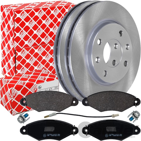Febi Bremsscheiben Ø247Mm + BremsbelÄGe Vorne Passend FüR Peugeot 206 Sw 206+-image