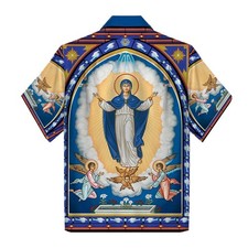 The Assumption Of The Virgin Mary Icon Hawaiian Shirt For Men Women And Ki