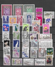 ANDORRE  COLLECTION  DE TIMBRES OBLITERES  VOIR LES 2 SCANS BONNES VALEURS
