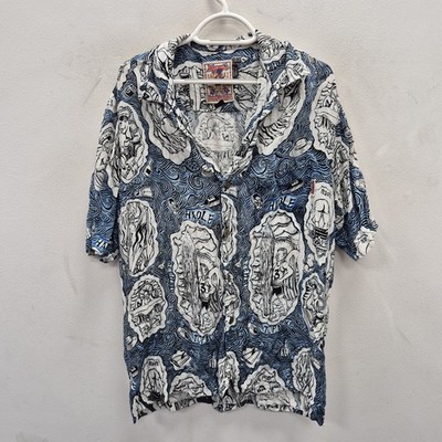 Mambo Loud Vintage Shirt Gerry Wedd Tapestry Of Surfing Tiki Shirt Size Medium 