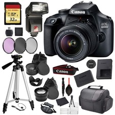 Canon EOS Rebel 4000D Digital SLR Camera with EF-S 18-55mm f/3.5-5.6 DC III Lens