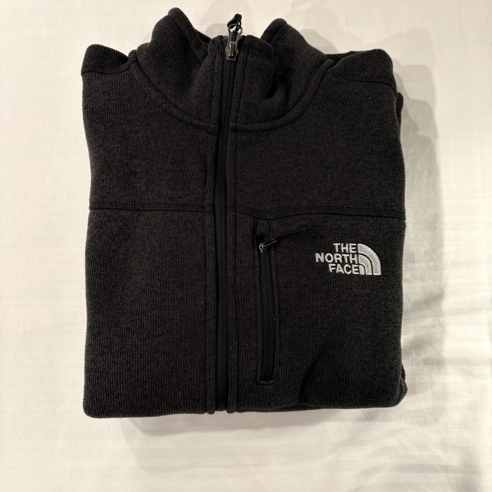 The North Face Midweight Full Zip Fleece Jacket Men's Gray Sz Small thumbnail 9