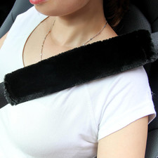 Soft Faux Fur Universal Fit Seatbelt Cover Car Truck SUV Airplane Seat Belt Shou