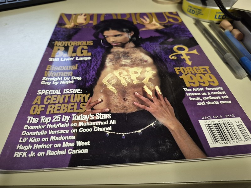 NOTORIOUS magazine Prince D'Angelo Notorious B.I.G. Coco Chanel Madonna Lil Kim 
