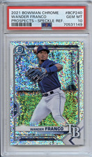 2021 Bowman Chrome Wander Franco #BCP-240 Prospects Speckle Refractor PSA 10