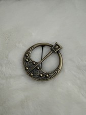 Celtic/viking -inspired Penannular Cloack Pin Brooch