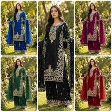 PUNJABI SHARARA PLAZZO KURTI PLAZZO SALWAR KAMEEZ SUIT WOMEN READY MADE DESIGNER