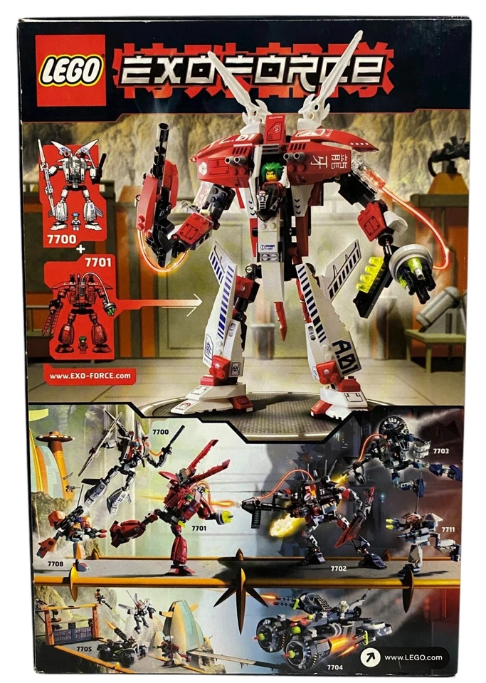 LEGO 7701 Exo-Force Grand Titan NEW SEALED w Box Creasing READ 2006 Retired Set - Image 2 of 4