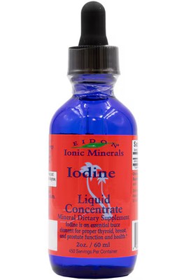 2 X Eidon Ionic Minerals Iodine Liquid Concentrate -- 2 fl oz