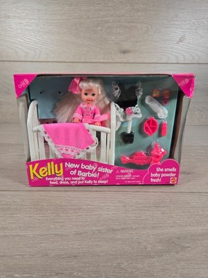 【希少】1992年 Maedchen wie Stilleben Perfect Bedtime Fun Kelly New Baby Sister of Barbie 1994 #12489 New Sealed