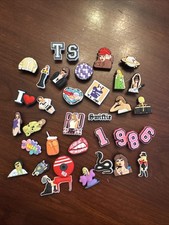 Taylor Swift Shoe Charms Heart TS Super Swiftie Fan Bundle Music Croc - 35 Lot