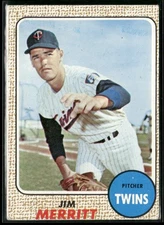 1968 Topps Jim Merritt Minnesota Twins #64