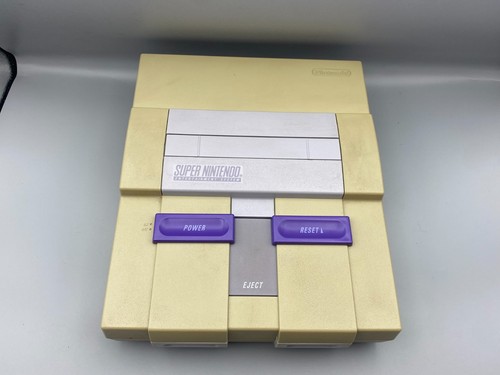 Super Nintendo Entertainment System SNES Home Video Game Consolde 1 Controller - Picture 2 of 12