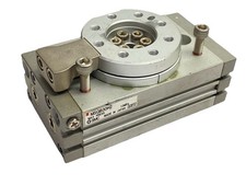 SMC MSQB30H2 Pneumatic Rotary Actuator Table, 180 Degree MISSING SHOCK ABSORBERS