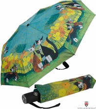 Regenschirm Damen Taschenschirm Automatik Wachtmeister Katzen Together UV-Schutz