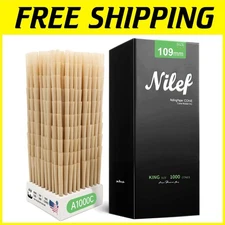 1000 Pack King Size Pre Rolled Cones | Natural Brown