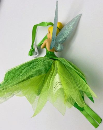 New Disney Parks Christmas Ornament of Princess Tinkerbell w/Glitter Mesh Skirt - Picture 10 of 12