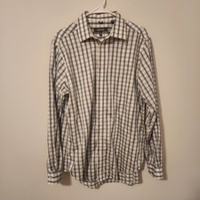 Kenneth Cole Reaction Slim Fit Men  s Dress Shirt L 16-16.5 34/35 White