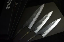 Japanese Chef Knife Mazaki Naoki White 2 Black Nashiji Gyuto 180-240mm Japan