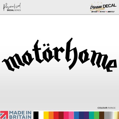 WOHNMOBIL Wandbild Aufkleber Sticker Vinyl MOTORHEAD Stil Rock Musik Auto Van