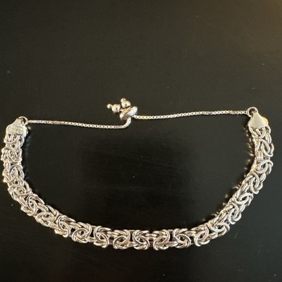 Atasay Kuyumculuk AK 925 Türkei Sterlingsilber byzantinisch verstellbar Armband
